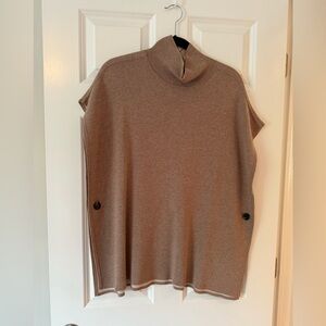Lilla P Tan Poncho Sweater